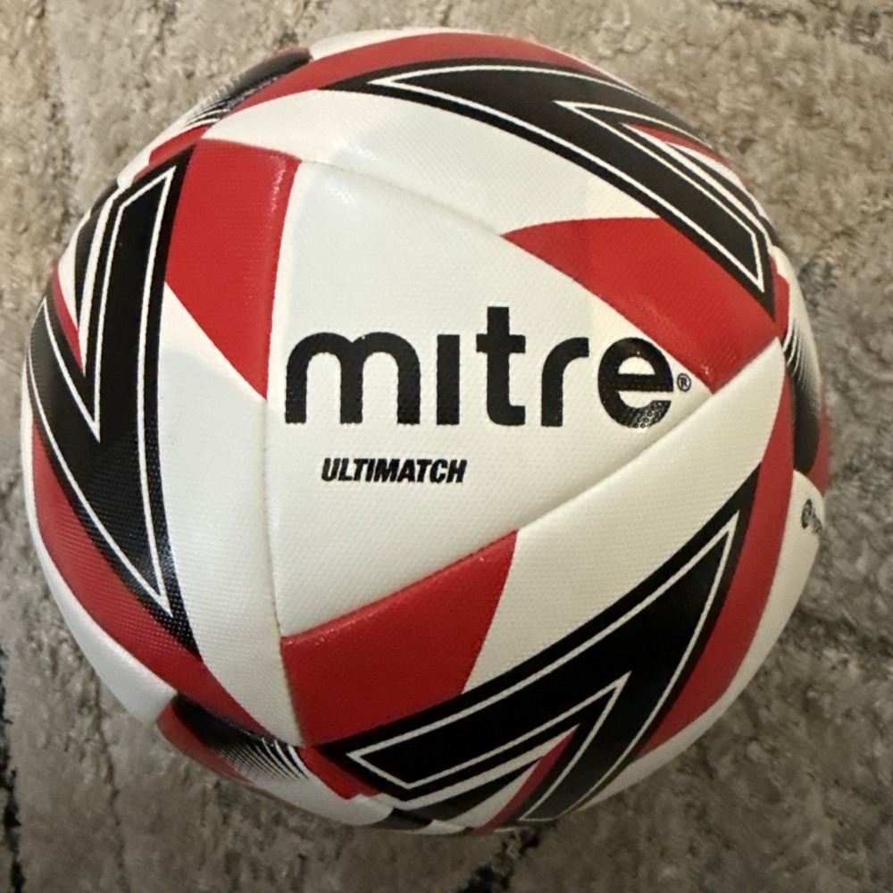 Mitre Ultimatch One Soccer Ball Size 5 Durable PU‎ FIFA Certified Match Ball